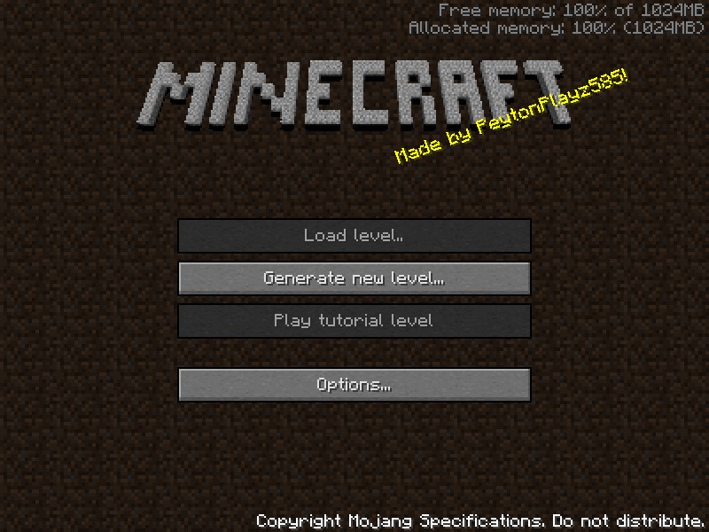 Minecraft Indev (Eaglercraft)